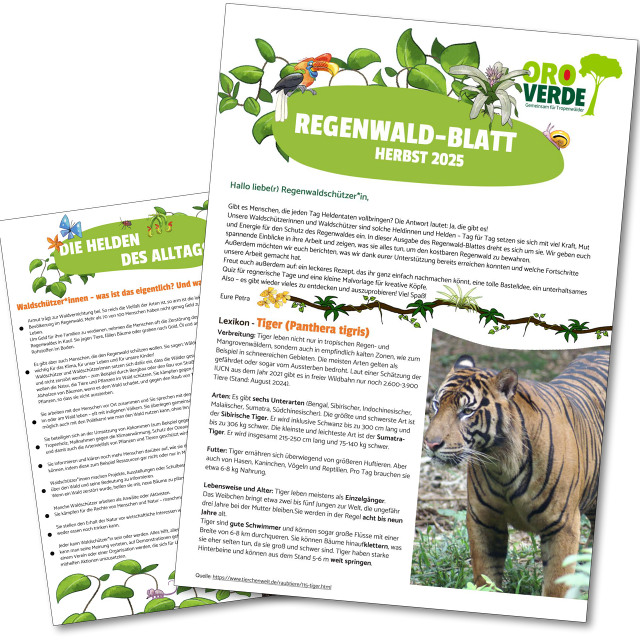 Regenwald-Blatt Herbst 2025 PDF-Download Regenwald-Blatt Herbst 2025