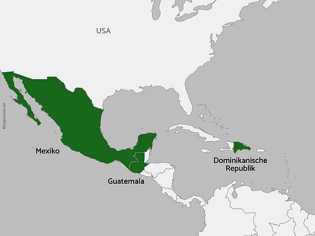 Projektländer in Mesoamerika