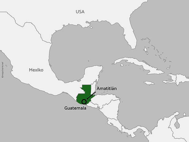 Karte von Guatemala erstellt mit ©mapchart.net