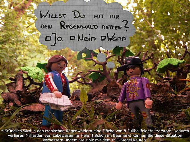 Schülerwettbewerbe: Mit Plakaten auf die Gefährdung des Regenwalds aufmerksam machen © OroVer